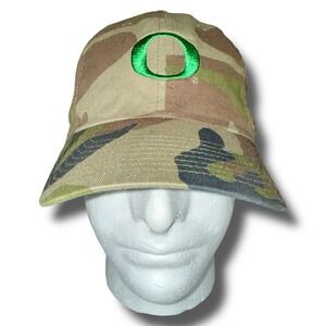 Nike Oregon Ducks Camouflage Hat O Logo Adjustable Strapback Byron Camo Cap